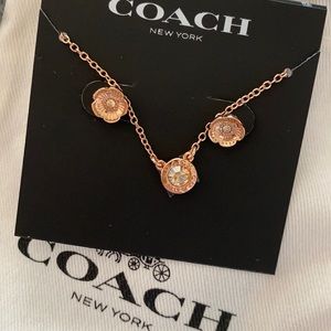 New COACH Earrings and Necklace Set